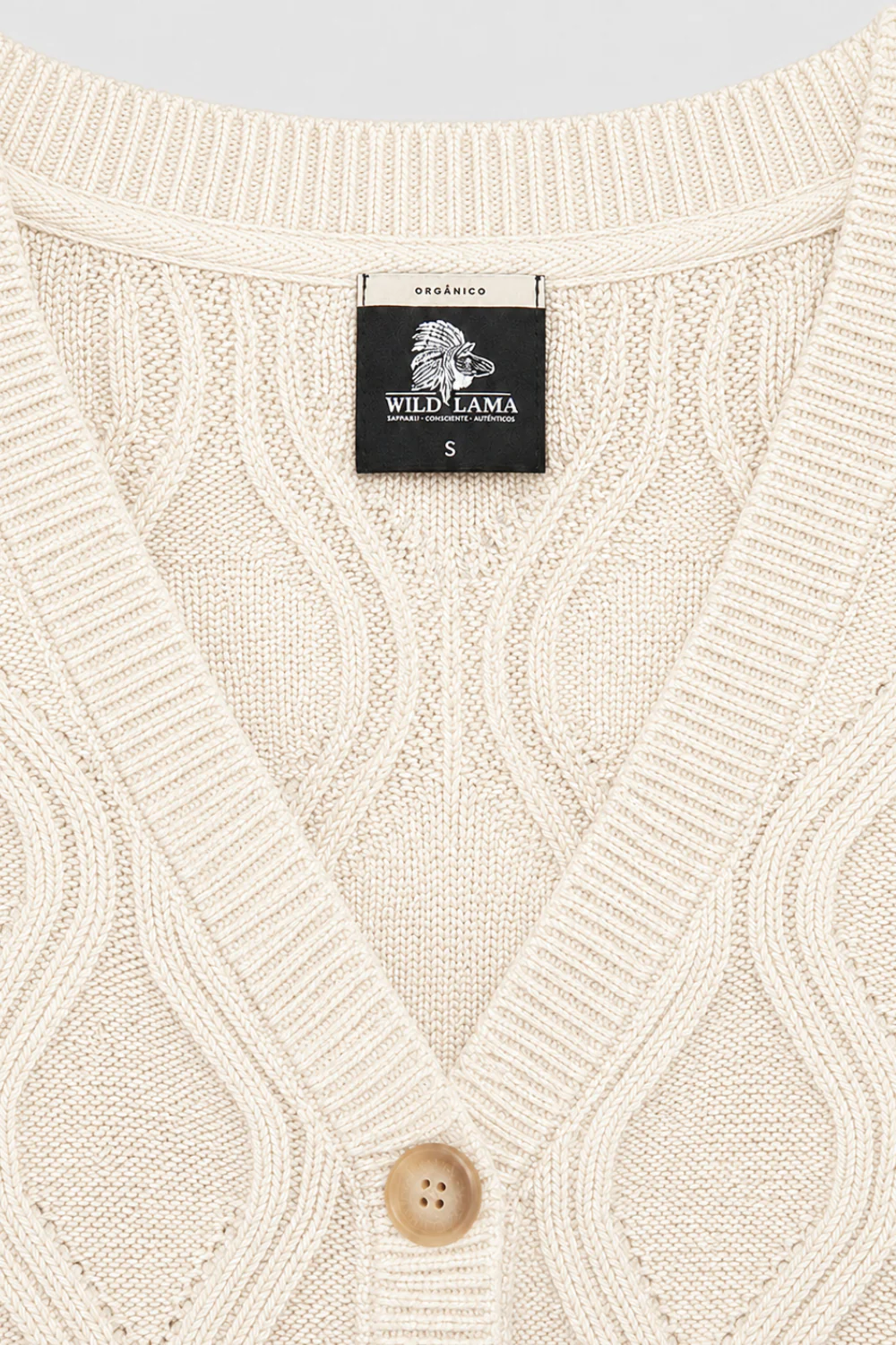 Cárdigan Astra Orgánico Beige Mujer - Image 11