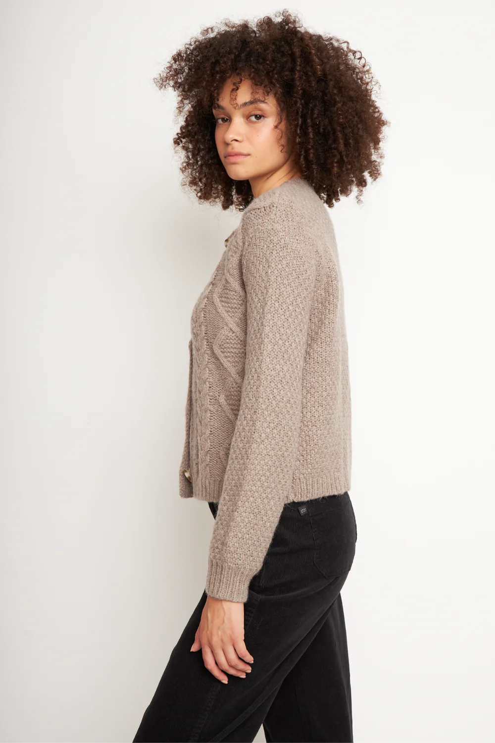 Cárdigan Zaga Beige Mujer - Image 5
