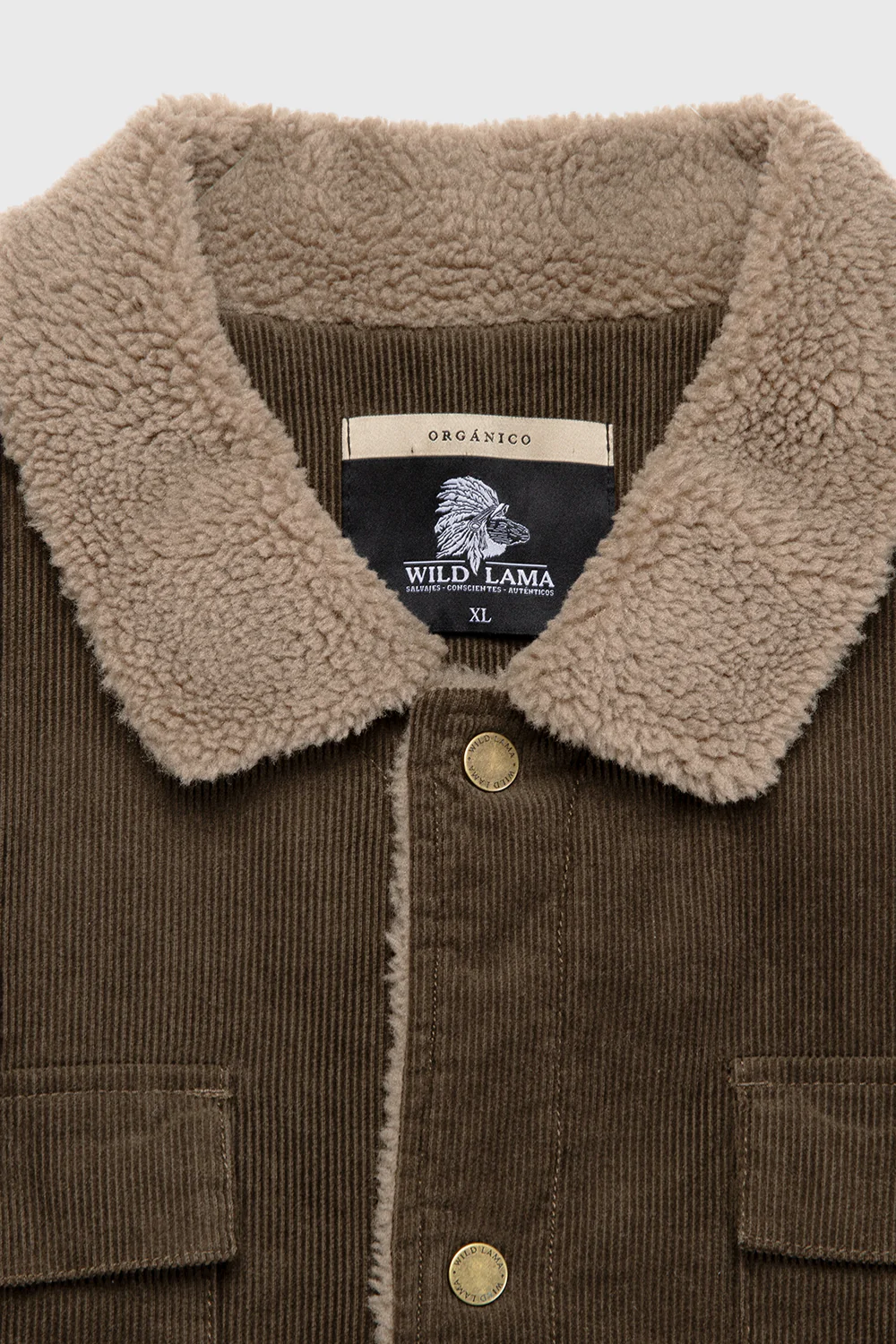 Chaqueta Cordero Orgánica Café Verdoso Hombre - Image 11