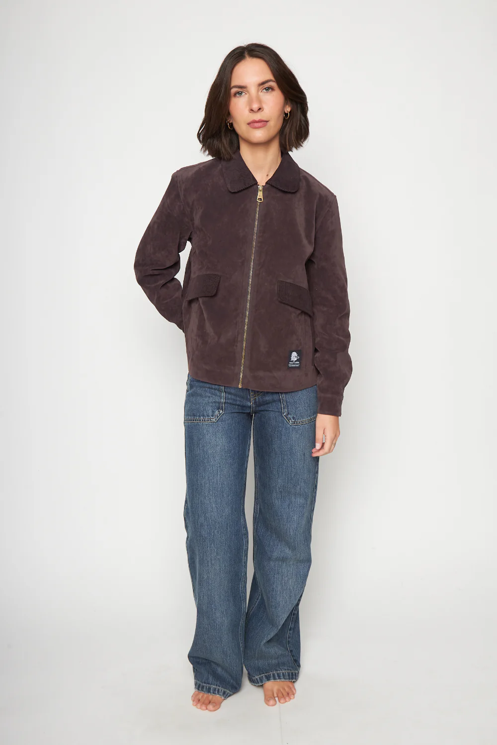 Chaqueta Elsa Reciclada Café Mujer - Image 3