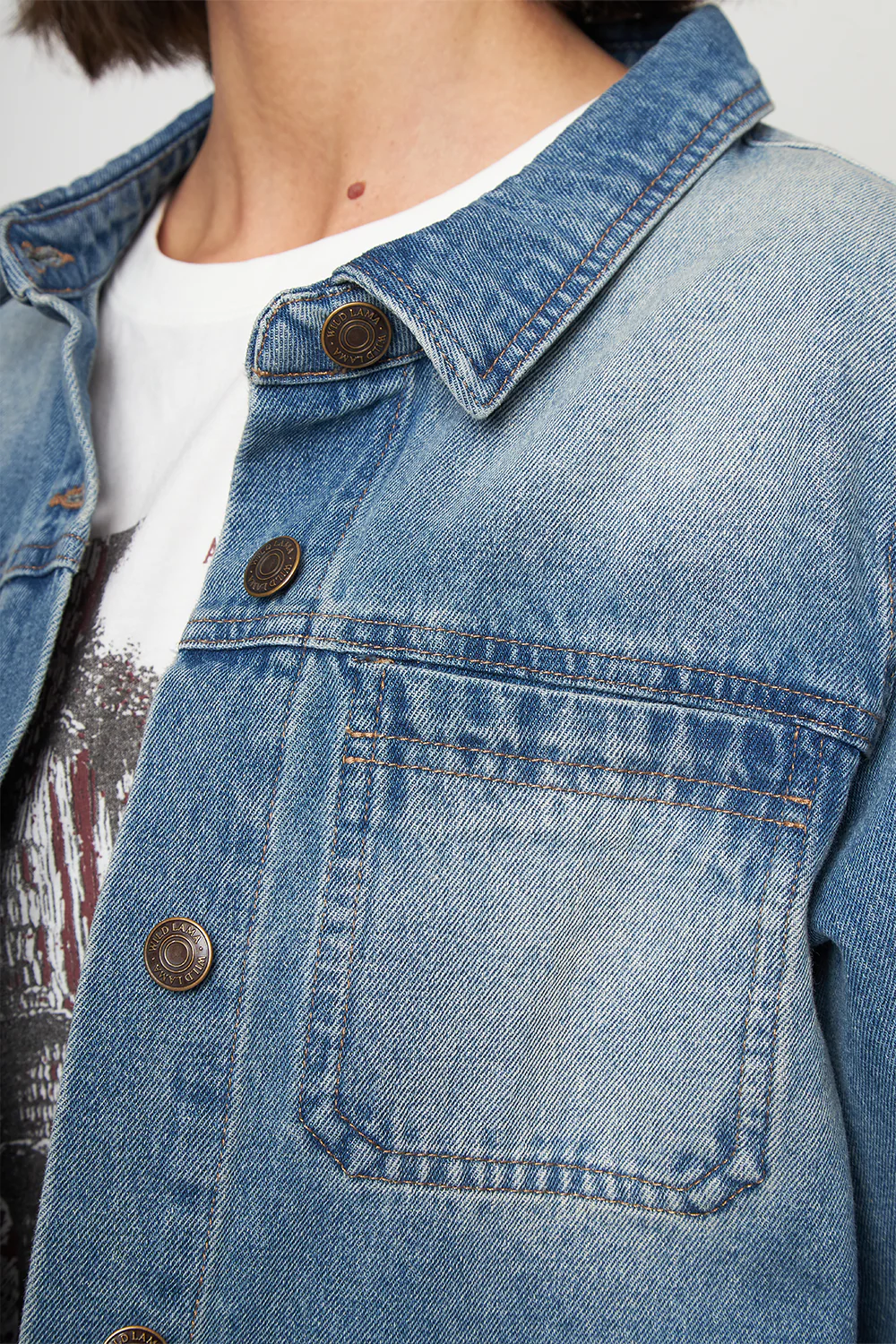Chaqueta Freya Orgánica Denim Mujer - Image 7