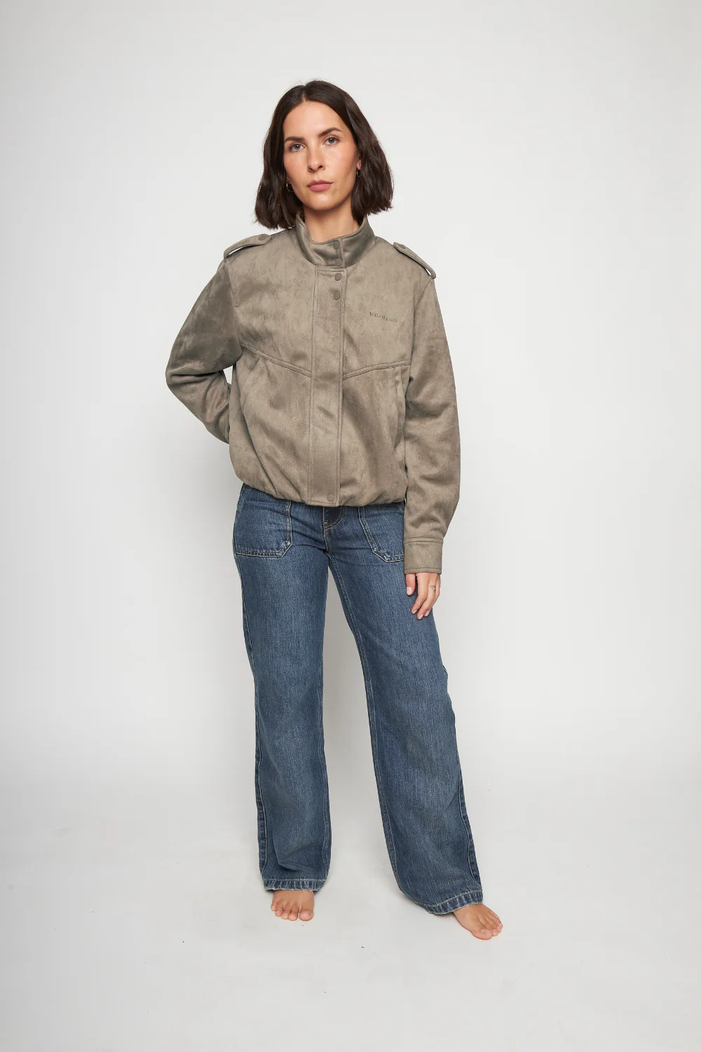 Chaqueta Maite Reciclada Café Claro Mujer - Image 3