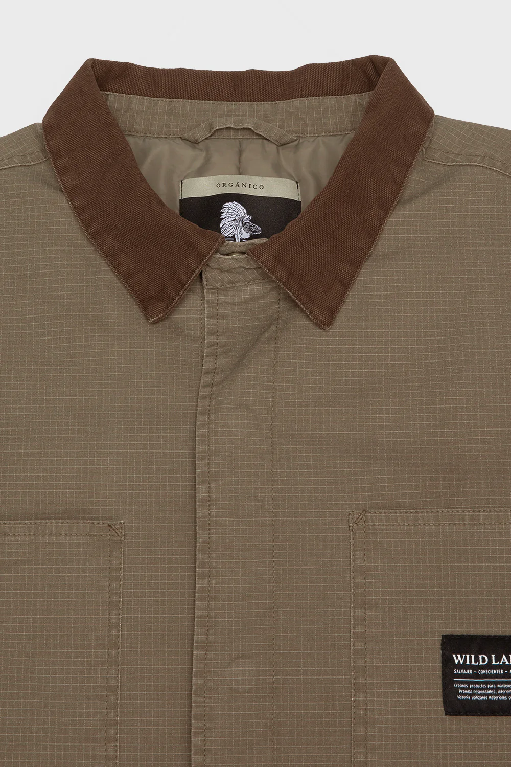 Chaqueta Roble Ripstop Orgánica Café Hombre - Image 7