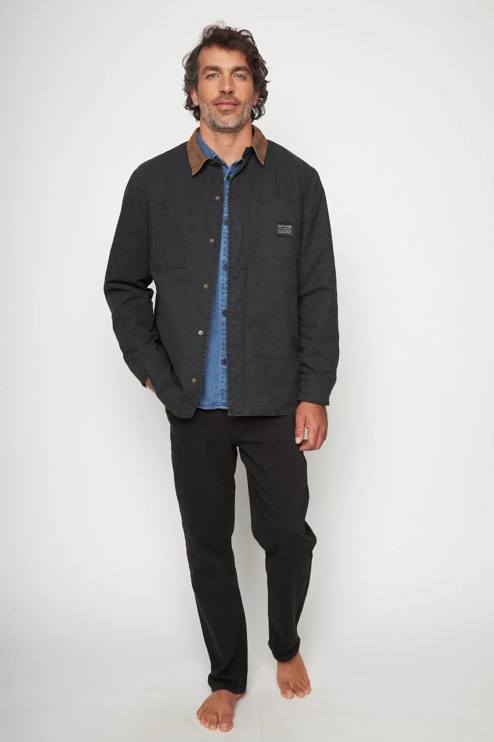 Chaqueta Roble Ripstop Orgánica Negra Hombre - Image 3
