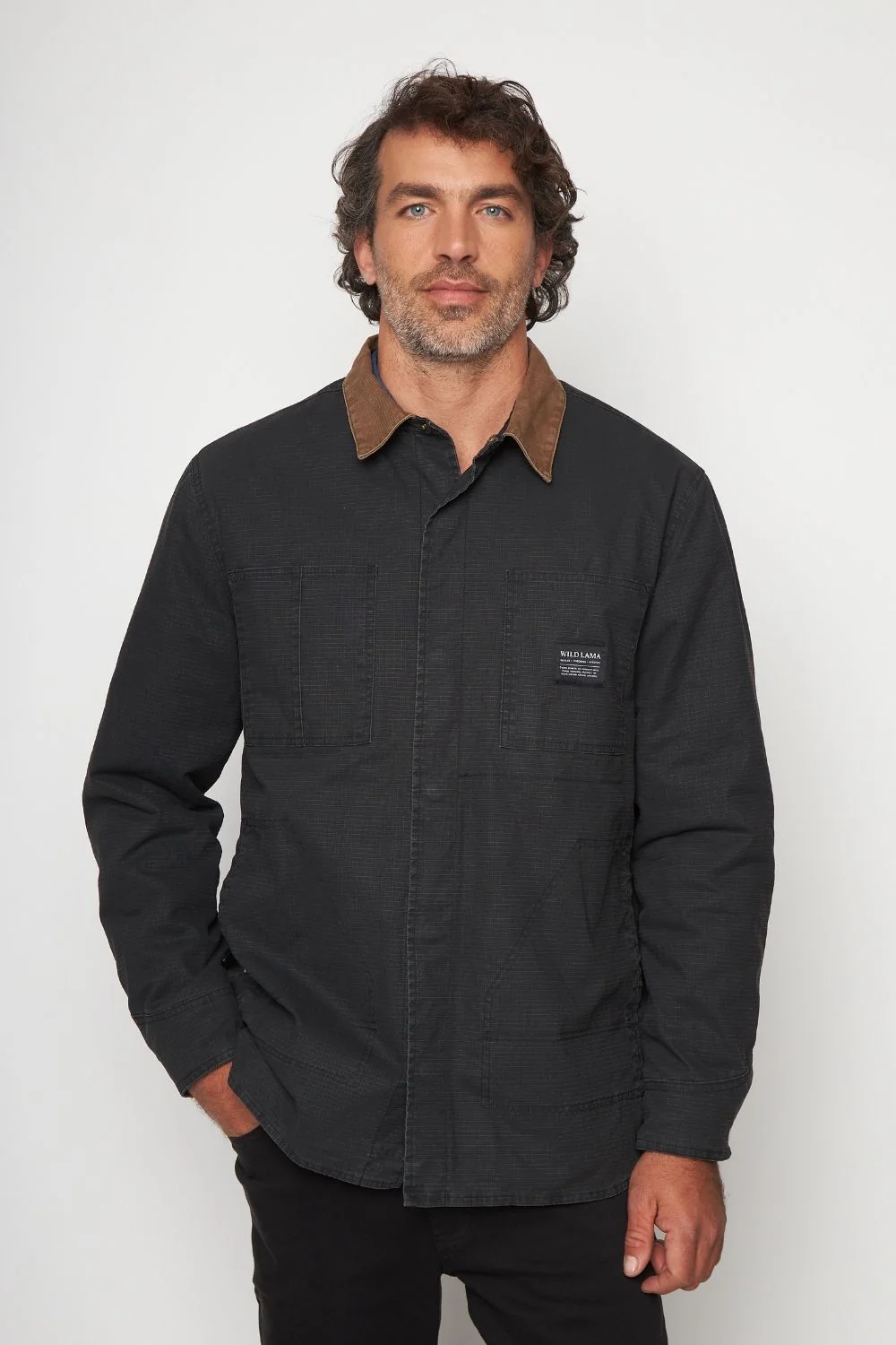 Chaqueta Roble Ripstop Orgánica Negra Hombre - Image 5