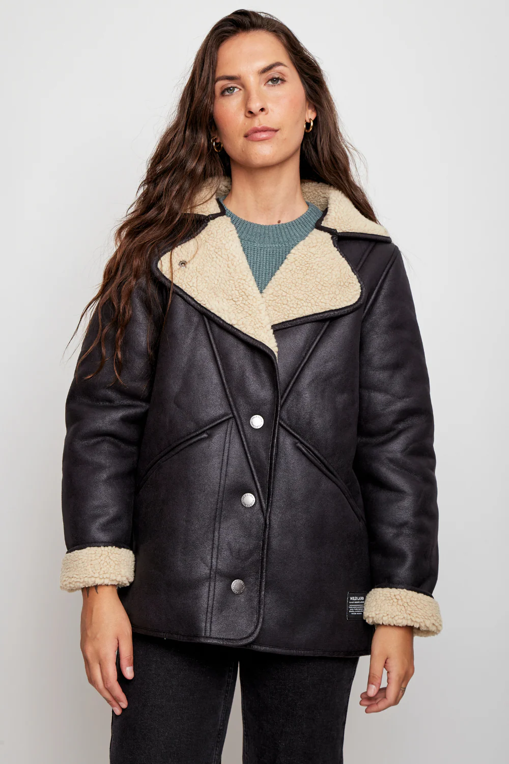 Chaqueta Vigueira Reciclada Negra Mujer - Image 3