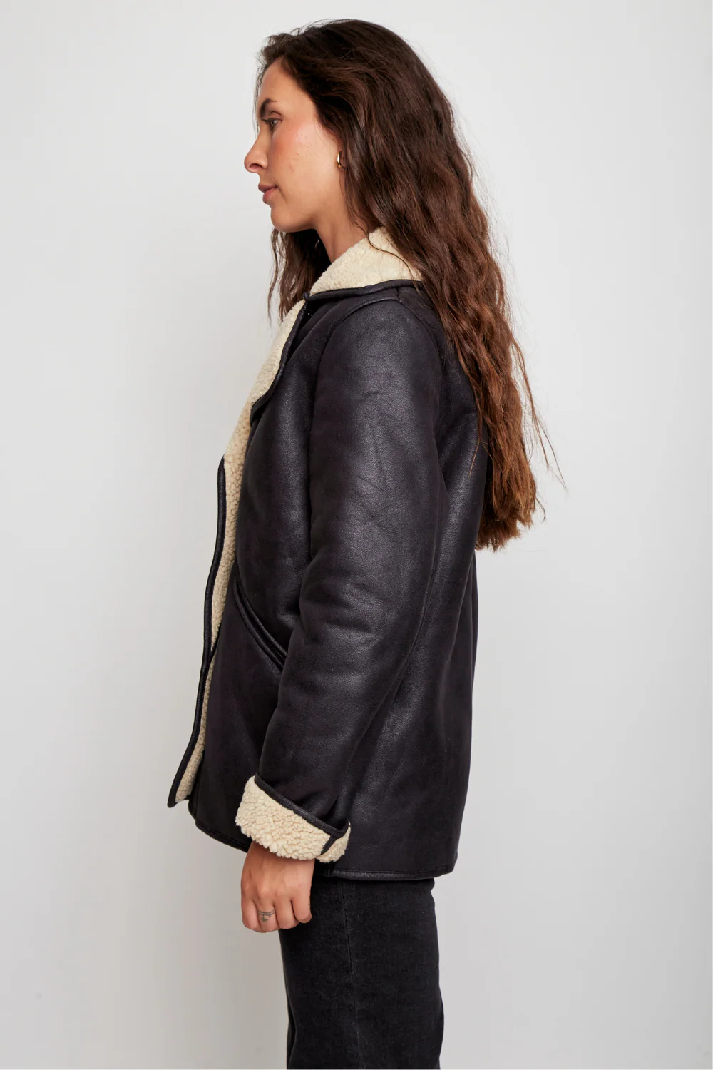 Chaqueta Vigueira Reciclada Negra Mujer - Image 4