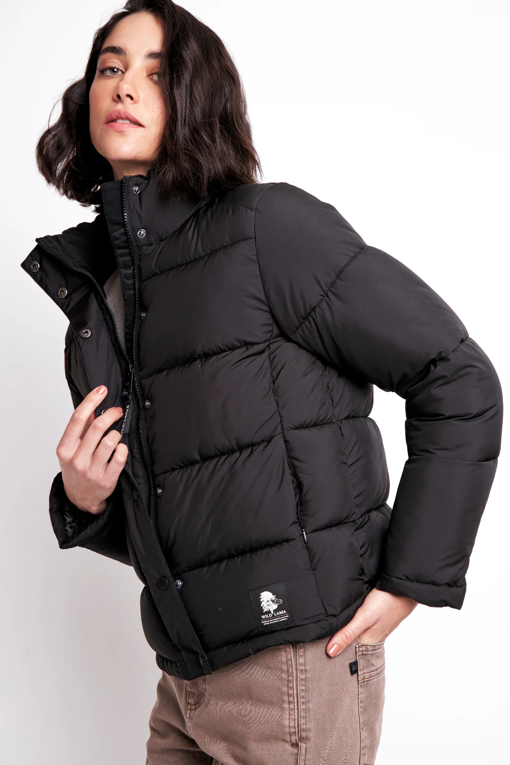Parka Essential Puffa Reciclada Negro Mujer - Image 2