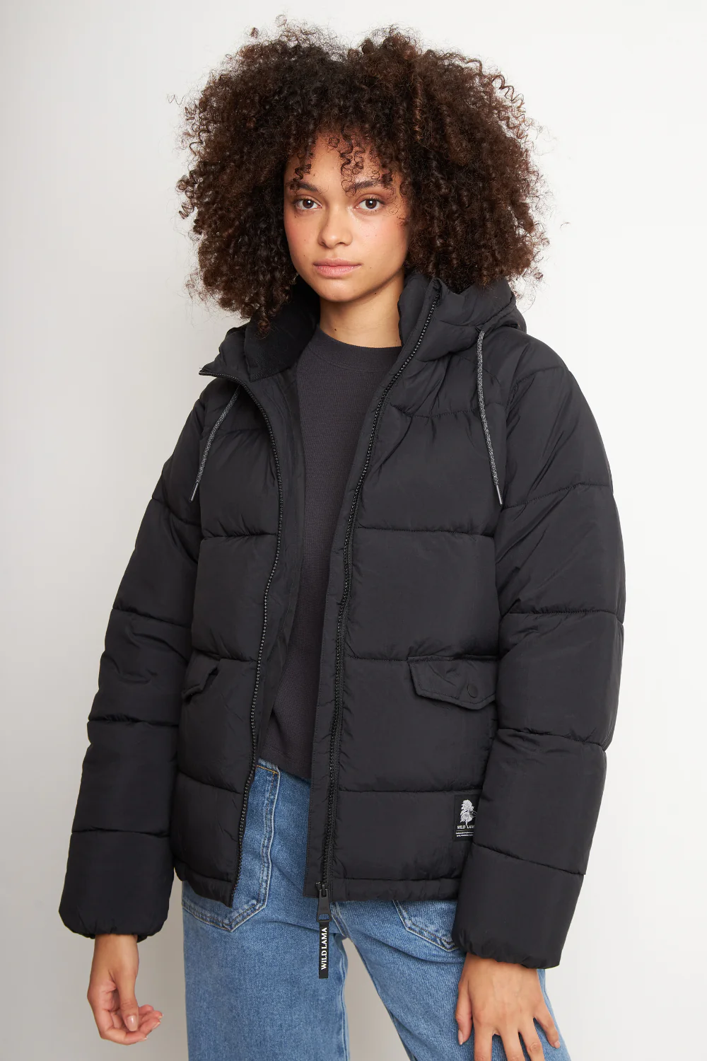 Parka Newy Reciclada Negro Mujer - Image 3