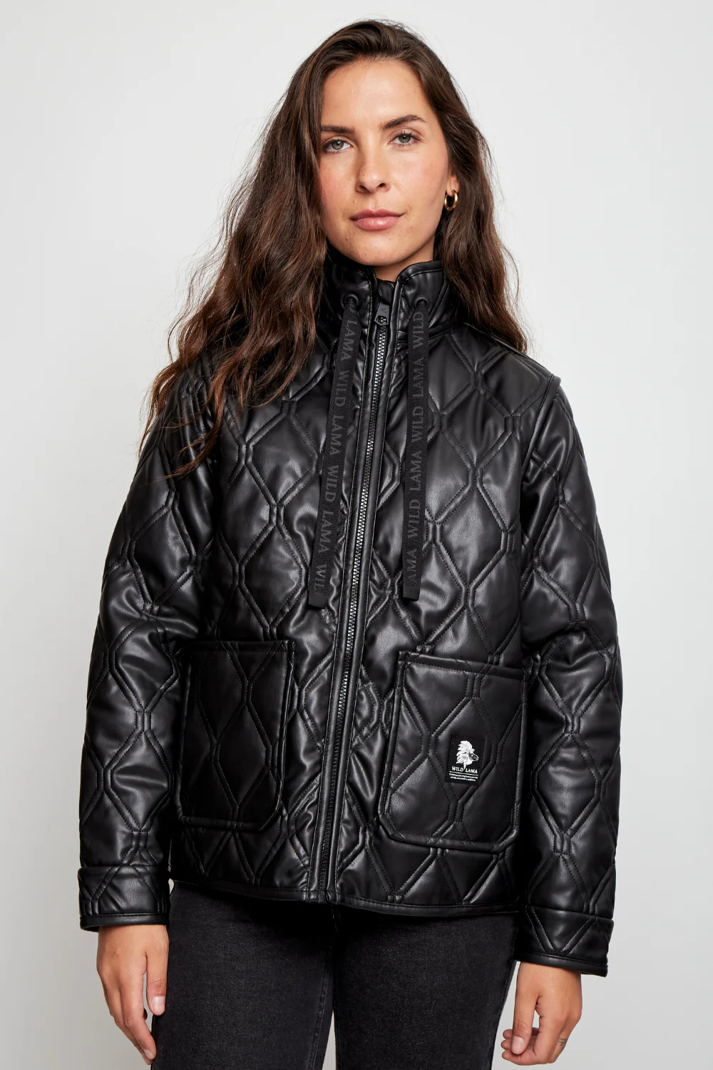Parka Nita PU Reciclada Negro Mujer - Image 3