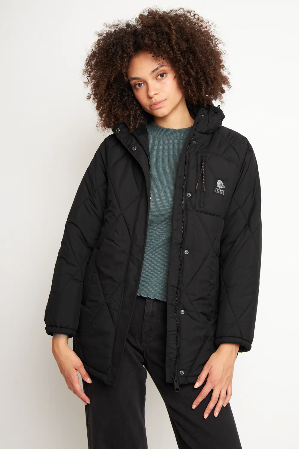 Parka Oni Reciclada Negra Mujer - Image 3