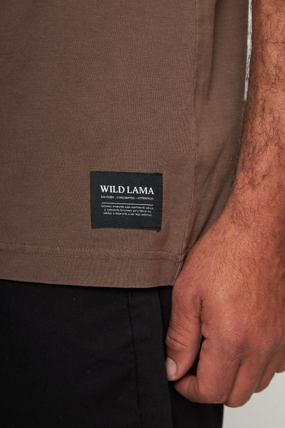 Polera Bat Orgánica Café Hombre - Image 6