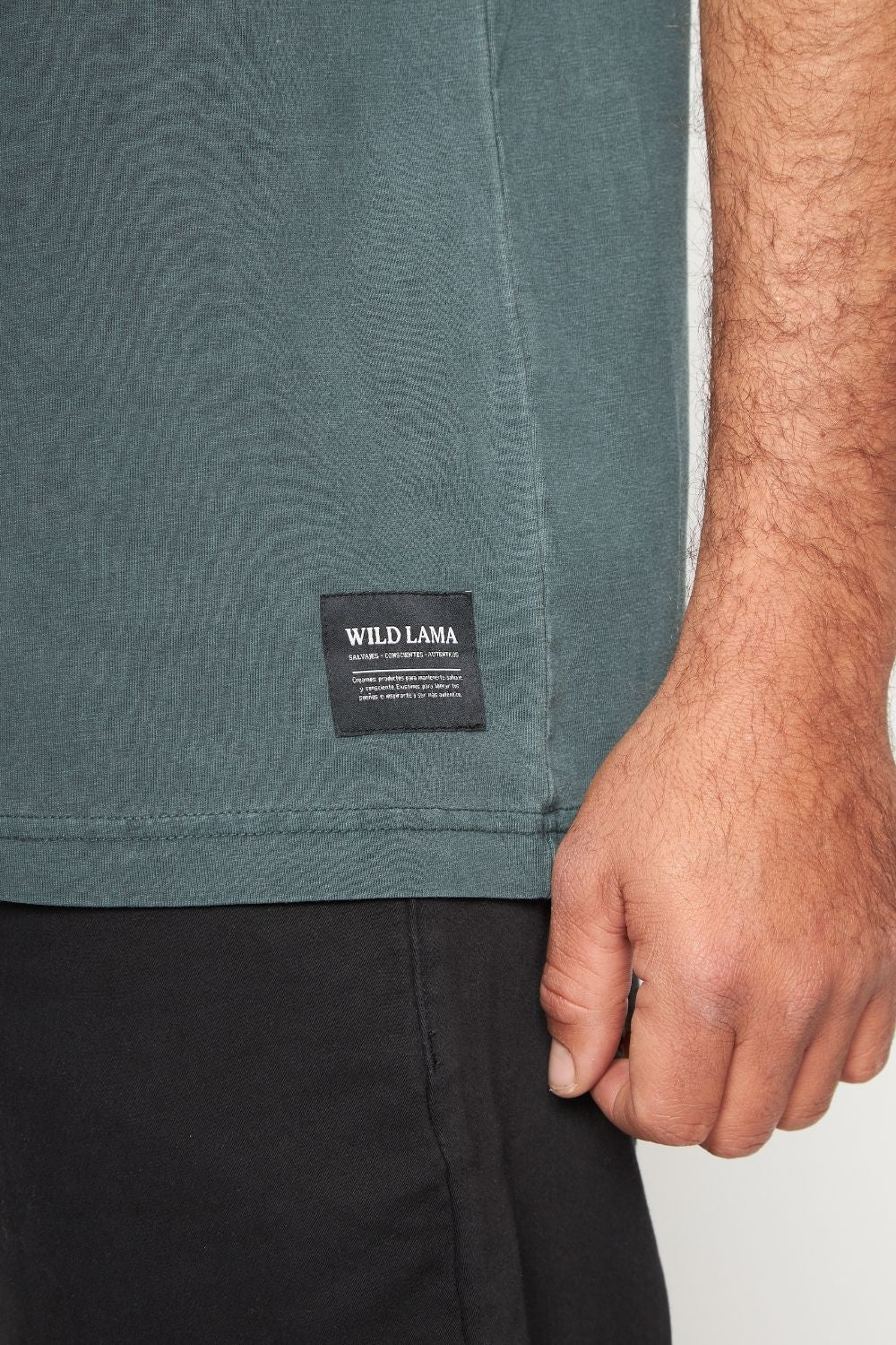 Polera Bat Orgánica Petróleo Hombre - Image 6