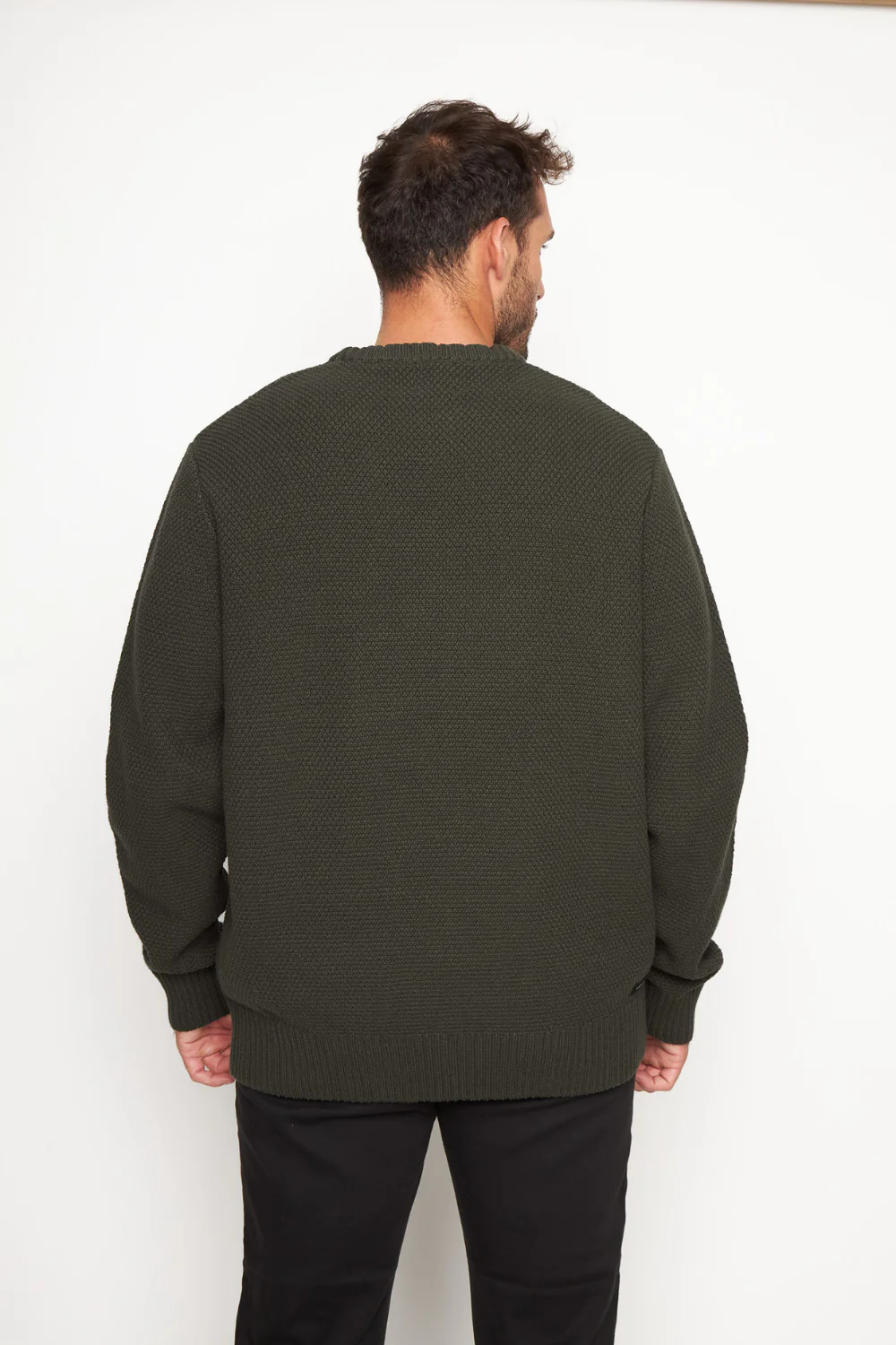 Sweater Etore Orgánico Verde Hombre - Image 4